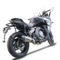 Escape compatível com Cf Moto 650 Gt 2022-2024, Gpe Ann. Titanium, Escapamento Racing, silenciador com conexão específica e db killer removível 