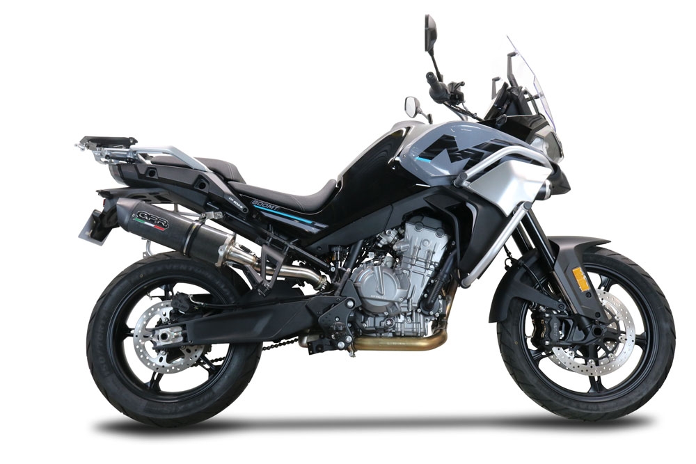 Escape compatível com Cf Moto 800 Mt Touring 2022-2024, Furore Evo4 Poppy, Escape legal, homologado, silenciador com db killer removível e tubo de ligação específico 