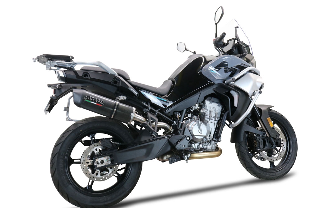 Escape compatível com Cf Moto 800 Mt Sport 2022-2024, Furore Evo4 Poppy, Escape legal, homologado, silenciador com db killer removível e tubo de ligação específico 