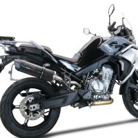 Escape compatível com Cf Moto 800 Mt Touring 2022-2024, Furore Evo4 Poppy, Escape legal, homologado, silenciador com db killer removível e tubo de ligação específico 