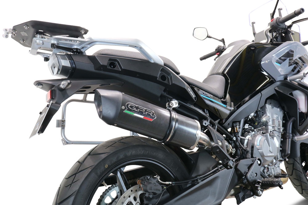 Escape compatível com Cf Moto 800 Mt Sport 2022-2024, Furore Evo4 Poppy, Escape legal, homologado, silenciador com db killer removível e tubo de ligação específico 