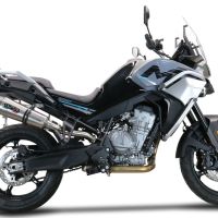 Escape compatível com Cf Moto 800 Mt Sport 2022-2024, GP Evo4 Titanium, Escape legal, homologado, silenciador com db killer removível e tubo de ligação específico 