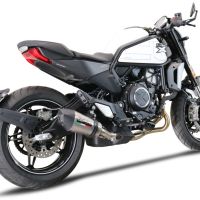 Escape compatível com Cf Moto 700 CL-X Sport 2022-2024, Gpe Ann. titanium, Escape legal, homologado, silenciador com db killer removível e tubo de ligação específico 