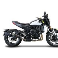 Escape compatível com Cf Moto 700 CL-X Heritage 2022-2024, M3 Poppy , Escape legal, homologado, silenciador com db killer removível e tubo de ligação específico 