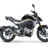 Escape compatível com Cf Moto 300 NK 2022-2024, Deeptone Inox, Escape racing linha completa, silencioso mais coletor com dbkiller, não homologado 