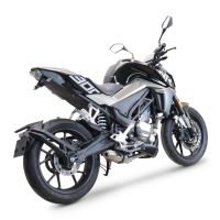 Escape compatível com Cf Moto 300 NK 2022-2024, Deeptone Inox, Escape racing linha completa, silencioso mais coletor com dbkiller, não homologado 