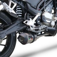 Escape compatível com Cf Moto 300 NK 2022-2024, GP Evo4 Titanium, Sistema homologado com catalisador linha completa, silencioso mais coletor 