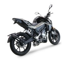 Escape compatível com Cf Moto 300 NK 2022-2024, M3 Inox , Sistema homologado com catalisador linha completa, silencioso mais coletor 