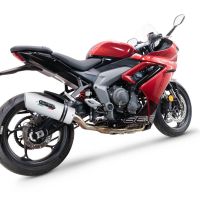 Escape compatível com Triumph Daytona 660 2023-2025, Albus Evo4, Sistema homologado com catalisador linha completa, silencioso mais coletor 