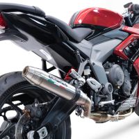 Escape compatível com Triumph Daytona 660 2023-2025, Deeptone Inox, Escape racing linha completa, silencioso mais coletor com dbkiller, não homologado 