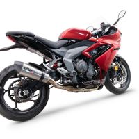 Escape compatível com Triumph Daytona 660 2023-2025, GP Evo4 Titanium, Sistema homologado com catalisador linha completa, silencioso mais coletor 