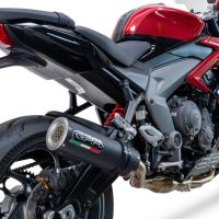 Escape compatível com Triumph Daytona 660 2023-2025, M3 Black Titanium, Escape racing linha completa, silencioso mais coletor com dbkiller, não homologado 