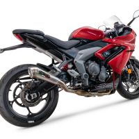 Escape compatível com Triumph Daytona 660 2023-2025, Powercone Evo, Escape racing linha completa, silencioso mais coletor com dbkiller, não homologado 