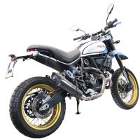 Escape compatível com Ducati Scrambler 800 Icon -Icon Dark 2021-2022, GP Evo4 Poppy, Escape legal, homologado, silenciador com catalisador, db killer removível e tubo de ligação específico 