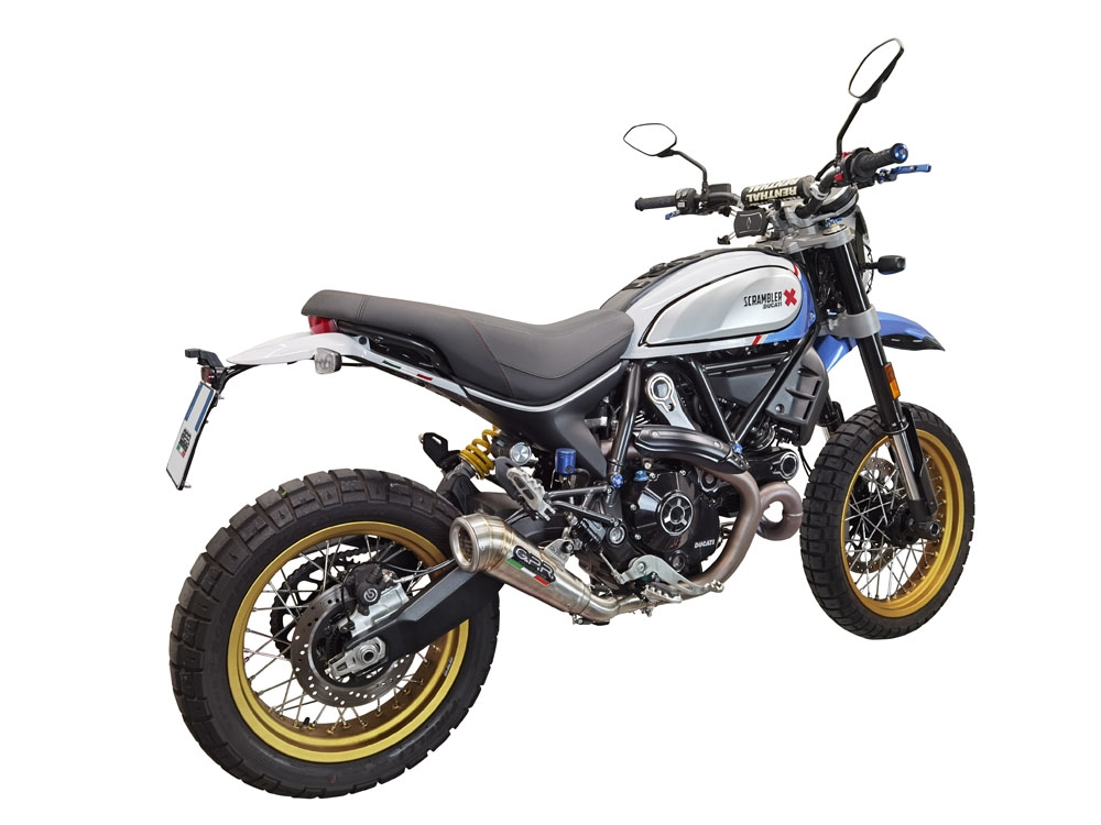 Escape compatível com Ducati Scrambler 800 Urban Motard 2021-2023, Powercone Evo, Escape legal, homologado, silenciador com catalisador, db killer removível e tubo de ligação específico 