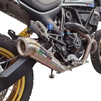 Escape compatível com Ducati Scrambler 800 Urban Motard 2021-2023, Powercone Evo, Escape legal, homologado, silenciador com catalisador, db killer removível e tubo de ligação específico 