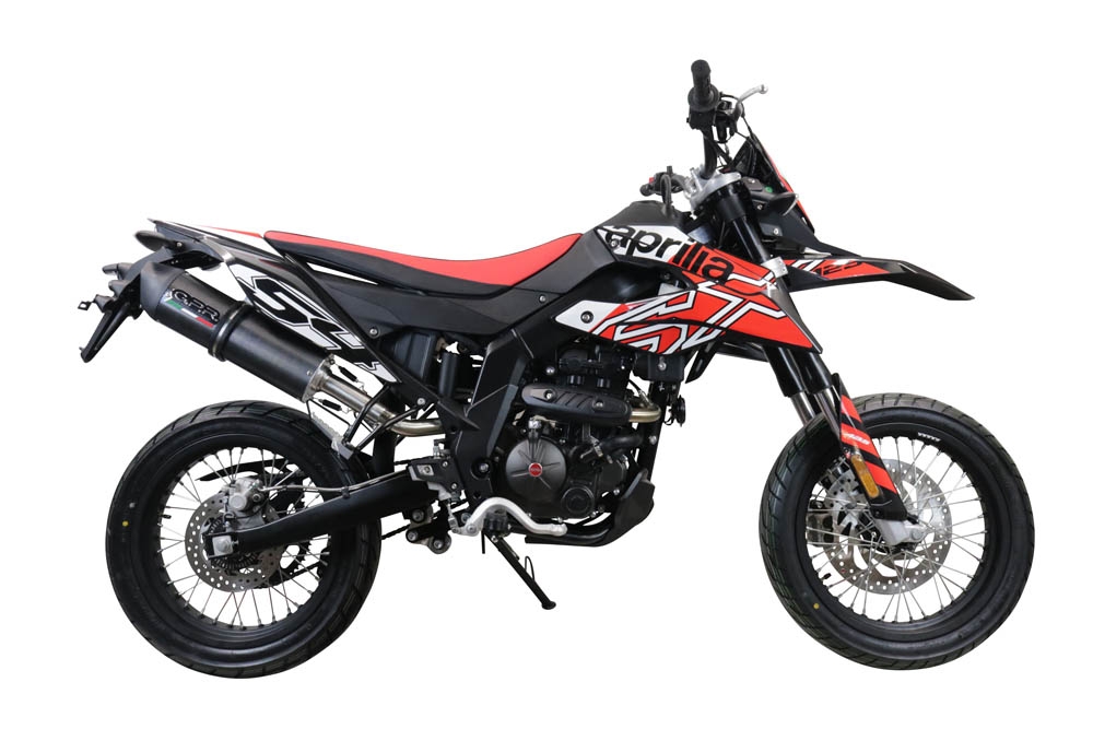 Escape compatível com Aprilia Sx 125 2021-2024, Furore Evo4 Poppy, Escape legal, homologado, silenciador com catalisador, db killer removível e tubo de ligação específico 