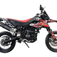 Escape compatível com Aprilia Sx 125 2021-2024, Furore Evo4 Poppy, Escape legal, homologado, silenciador com catalisador, db killer removível e tubo de ligação específico 