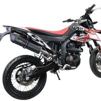 Escape compatível com Aprilia Rx 125 2021-2024, Furore Evo4 Poppy, Escape legal, homologado, silenciador com catalisador, db killer removível e tubo de ligação específico 