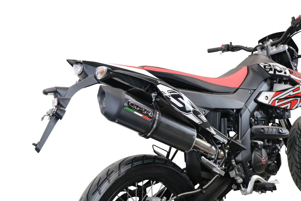 Escape compatível com Aprilia Rx 125 2021-2024, Furore Evo4 Poppy, Escape legal, homologado, silenciador com catalisador, db killer removível e tubo de ligação específico 