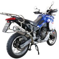 Escape compatível com Aprilia Tuareg 660 2021-2024, Satinox , Escape legal, homologado, silenciador com db killer removível e tubo de ligação específico 