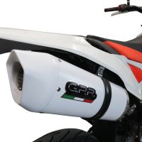 Escape compatível com Beta RR 125 4T Motard 2019-2020, Albus Evo4, Escape legal, aprovado, com db killer removível, tubo de conexão e conversor catalítico 