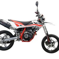 Escape compatível com Beta RR 125 4T Motard 2019-2020, Furore Evo4 Nero, Escape legal, aprovado, com db killer removível, tubo de conexão e conversor catalítico 