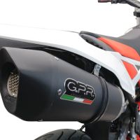 Escape compatível com Beta RR 125 4T Motard 2019-2020, Furore Evo4 Nero, Escape legal, aprovado, com db killer removível, tubo de conexão e conversor catalítico 