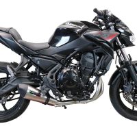 Escape compatível com Kawasaki Z 650 2017-2020, GP Evo4 Titanium, Sistema homologado com catalisador linha completa, silencioso mais coletor 