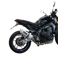 Escape compatível com Yamaha Mt-09 2021-2023, Albus Evo4, Sistema homologado com catalisador linha completa, silencioso mais coletor 