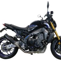 Escape compatível com Yamaha Mt-09 2021-2023, M3 Black Titanium, Sistema homologado com catalisador linha completa, silencioso mais coletor 