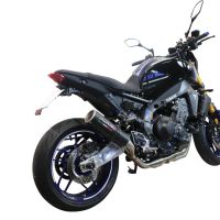 Escape compatível com Yamaha Mt-09 2021-2023, M3 Black Titanium, Sistema homologado com catalisador linha completa, silencioso mais coletor 