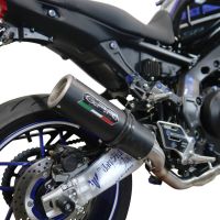 Escape compatível com Yamaha Mt-09 2021-2023, M3 Black Titanium, Sistema homologado com catalisador linha completa, silencioso mais coletor 