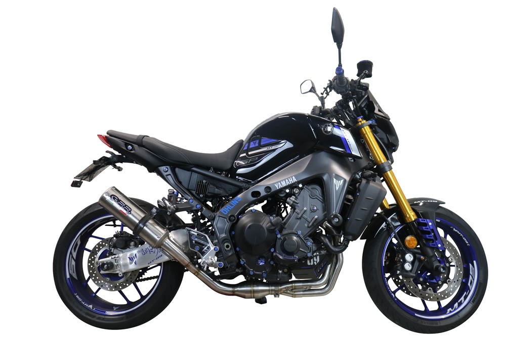 Escape compatível com Yamaha Mt-09 2021-2023, M3 Inox , Sistema homologado com catalisador linha completa, silencioso mais coletor 