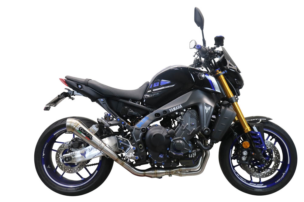 Escape compatível com Yamaha Mt-09 2021-2023, Powercone Evo, Sistema homologado com catalisador linha completa, silencioso mais coletor 