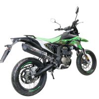 Escape compatível com KL MOTOR KXE 125 2022-2023, Furore Evo4 Poppy, Escape legal, homologado, silenciador com catalisador, db killer removível e tubo de ligação específico 