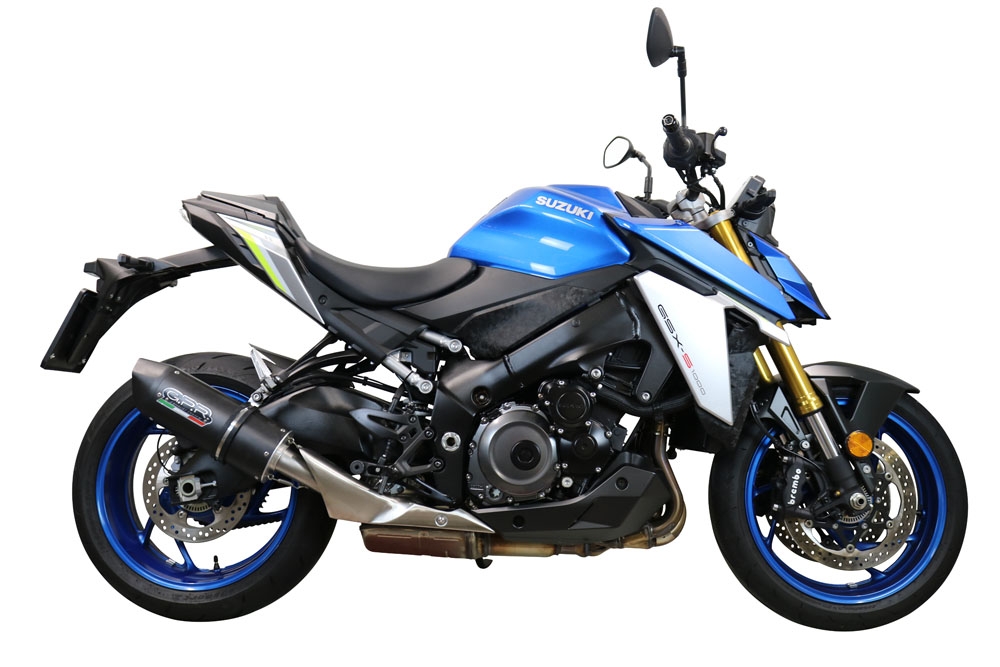 Escape compatível com Suzuki Gsx-S 950 2015-2016, Furore Evo4 Nero, Escape legal, homologado, silenciador com db killer removível e tubo de ligação específico 