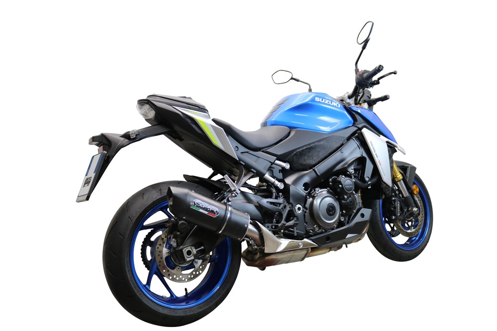 Escape compatível com Suzuki Gsx-S 1000 F 2021-2025, Furore Evo4 Nero, Escape legal, homologado, silenciador com db killer removível e tubo de ligação específico 