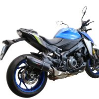 Escape compatível com Suzuki Gsx-S 1000 F 2021-2025, Furore Evo4 Nero, Escape legal, homologado, silenciador com db killer removível e tubo de ligação específico 