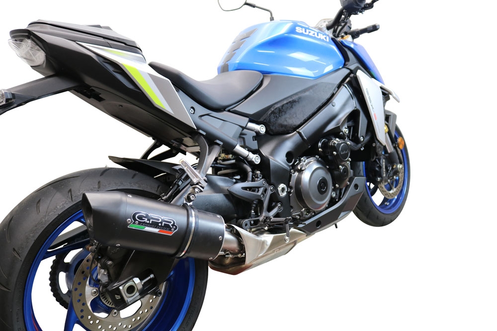 Escape compatível com Suzuki Gsx-S 1000 F 2021-2025, Furore Evo4 Nero, Escape legal, homologado, silenciador com db killer removível e tubo de ligação específico 