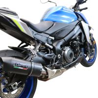 Escape compatível com Suzuki Gsx-S 1000 F 2021-2025, Furore Evo4 Nero, Escape legal, homologado, silenciador com db killer removível e tubo de ligação específico 