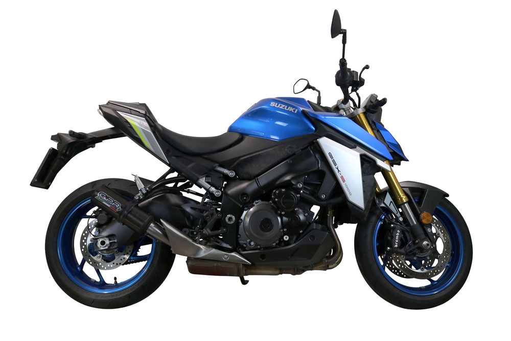 Escape compatível com Suzuki Gsx-S 1000 F 2017-2020, M3 Titanium Natural, Escape legal, homologado, silenciador com db killer removível e tubo de ligação específico 