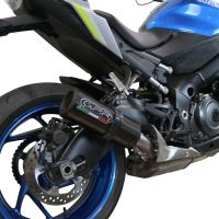 Escape compatível com Suzuki Gsx-S 1000 GT 2015-2016, M3 Titanium Natural, Escape legal, homologado, silenciador com db killer removível e tubo de ligação específico 