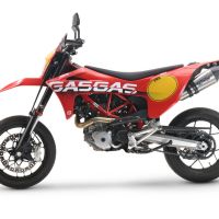 Escape compatível com Gas Gas ES 700 2023-2024, GP Evo4 Titanium, Escape legal, aprovado, com db killer removível, tubo de conexão e conversor catalítico 