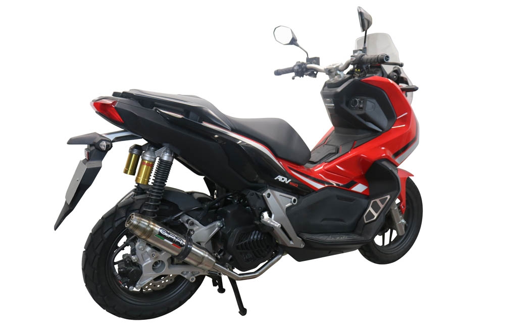 Escape compatível com Honda X-Adv 150 2020-2023, Deeptone Inox, Escape racing linha completa, silencioso mais coletor com dbkiller, não homologado 