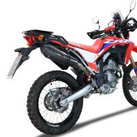 Escape compatível com Honda Crf 300 L - Rally 2021-2024, GP Evo4 Poppy, Escape legal, homologado, silenciador com catalisador, db killer removível e tubo de ligação específico 