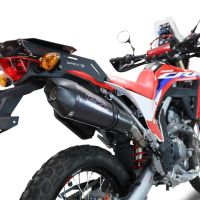 Escape compatível com Honda Crf 300 L - Rally 2021-2024, GP Evo4 Poppy, Escape legal, homologado, silenciador com catalisador, db killer removível e tubo de ligação específico 