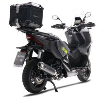 Escape compatível com Honda Adv 350 2022-2024, Pentascooter, Sistema homologado com catalisador, silencioso mais tubo de ligação específico 