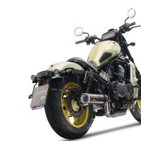 Escape compatível com Honda Cmx 1100 Rebel 2021-2024, M3 Poppy , Escape legal, homologado, silenciador com db killer removível e tubo de ligação específico 