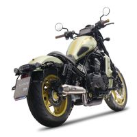 Escape compatível com Honda Cmx 1100 Rebel 2021-2024, Ultracone, Escape legal, homologado, silenciador com db killer removível e tubo de ligação específico 